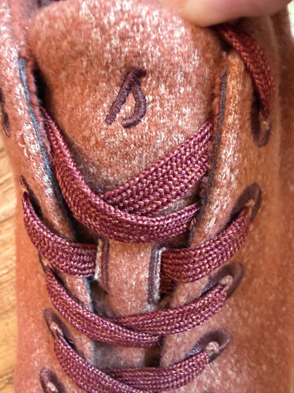 Allbirds Wool Piper Sneakers Rust Wool Mens Size 11 - Picture 9 of 11